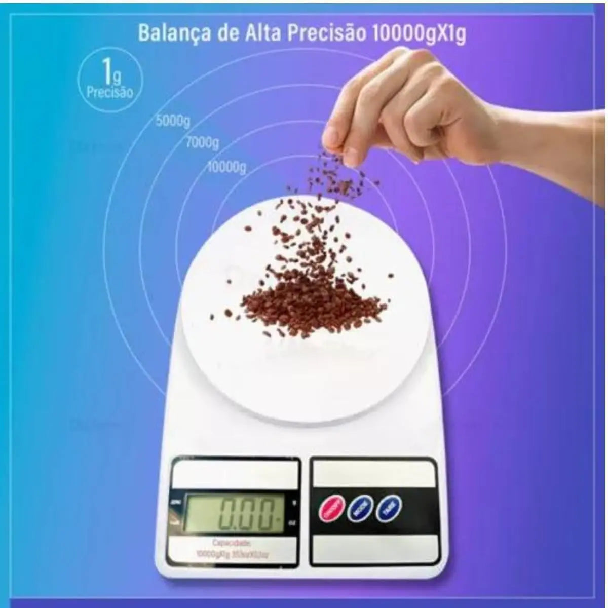 ⚖️ Balança Digital de Cozinha Alta Precisão – 10kg