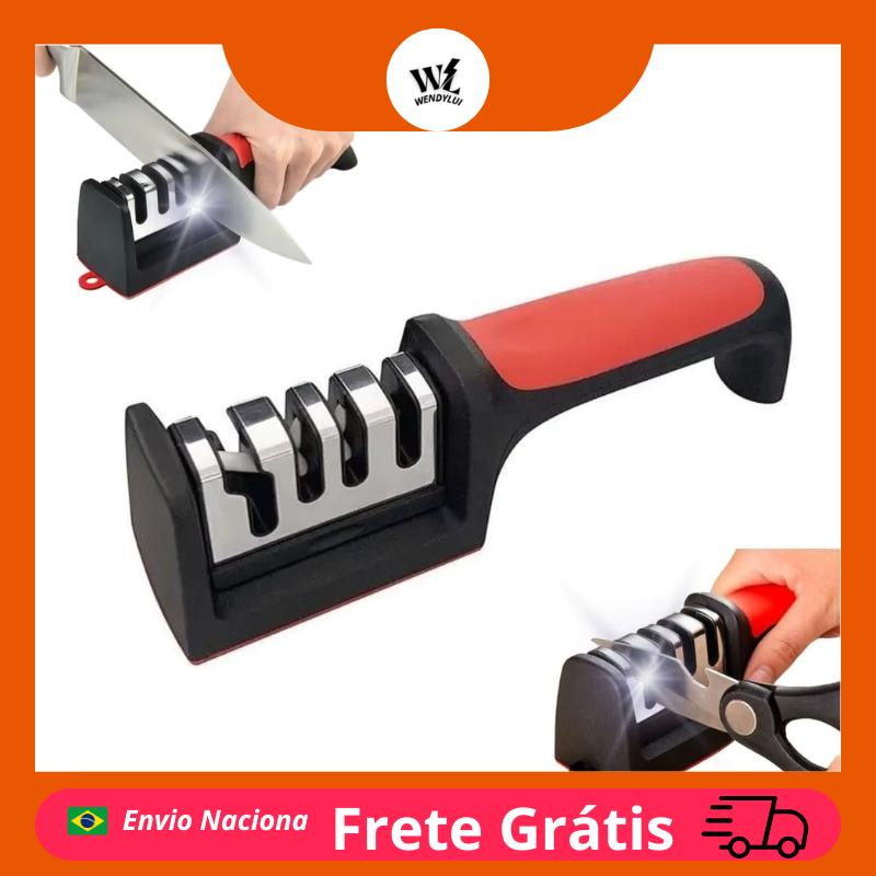 🔪✨ Afiador Profissional 4 em 1