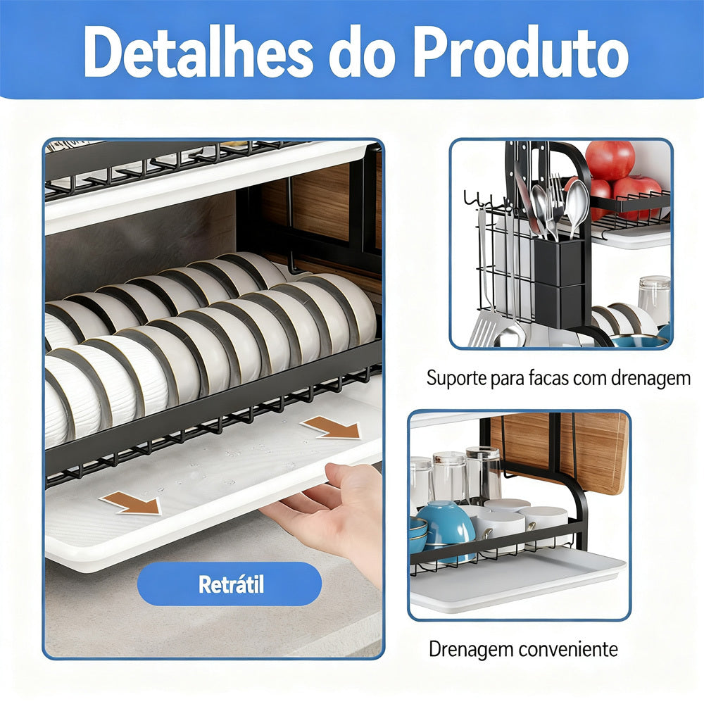 🖤 ORGANIZADOR DE PIA DE COZINHA 🍽️✨